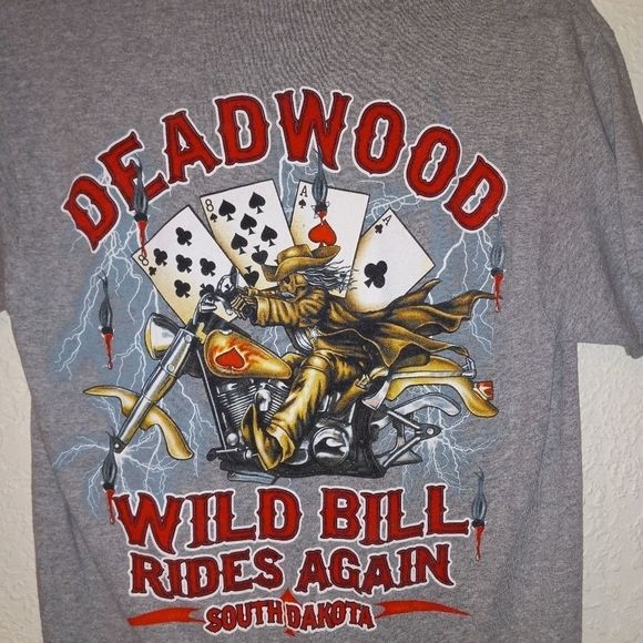 DEADWOOD WILD BILL SOUTH DAKOTA SHORT SLEEVE T-SHIRT - Picture 4 of 4